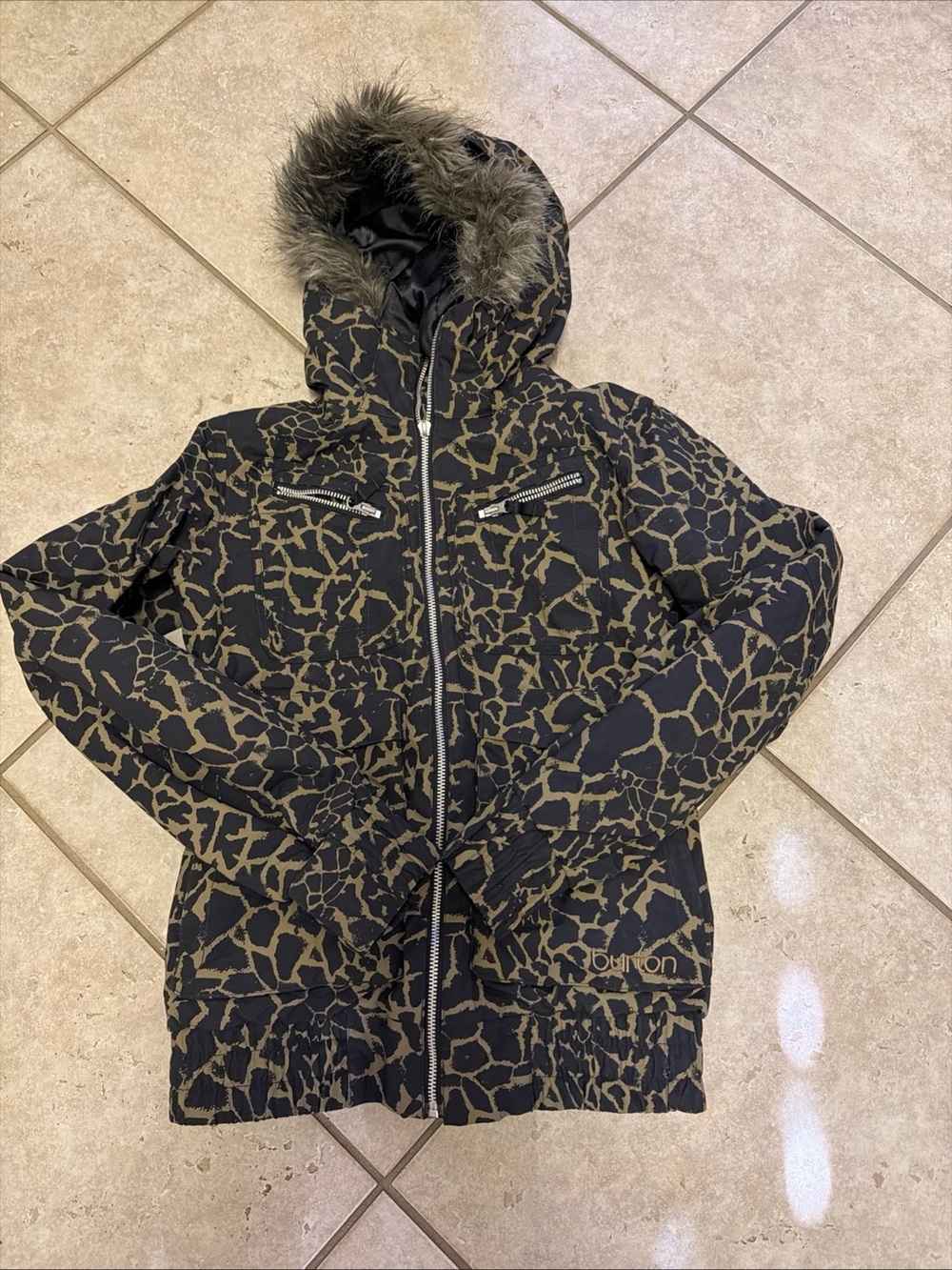 Burton lush safari chic capers snow ski jacket